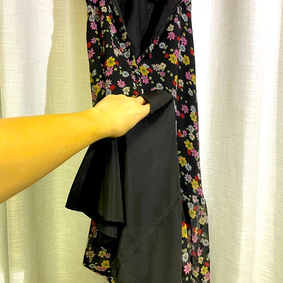 BB DAKOTA BLACK FLORAL MAXI DRESS sz. 10 NEW WITH TAGS - Picture 6 of 9